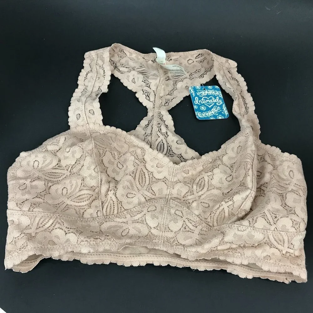 NWT Intimately Free, Beige Free People Lace Bralette